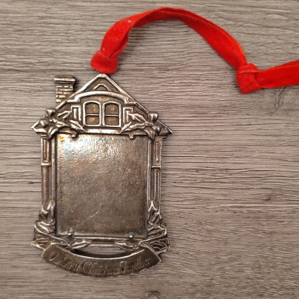 Vintage Reed & Barton Picture Frame Ornament